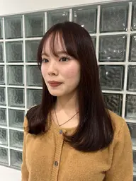 ワンカラー＋髪質改善tr🦮🎀 Instagram2番人気menu♥元のベースが明るい方おすすめです‎‪𓍯 ‬