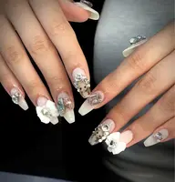 モデル限定 価格」チップ長さ出し・パーツつけ+アートし放題(オフ別料金1000円)