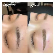 アイブロウケア（wax脱毛）+アイブロウメイク仕上げ　メンズok