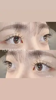 🦋フラットラッシュ80本  ⚠️4月ご新規様限定《通常クーポン価格¥5000→4050》