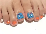 オフ込み💫フット2本🤍親指アート🎨