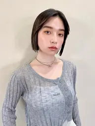 ぱつっとラインが綺麗な✨切りっぱなしカット+高保湿トリートメント🌱