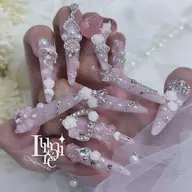 💜スーパーロングチップ長さ出し10本（MAX約3.7㎝）/パーツつけ放題（オフ込み）