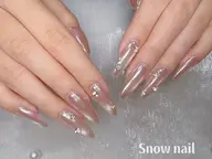 🌸ケアカラージェルアート大流行🌸★《チップ長さ出し》水光マグネット×ミラーネイル