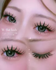 🌸人気No.2🌸【W フラット】⭐️LED+上つけ放題+下50束¥14450