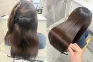 【毎朝の支度を楽にしてみませんか？】人気No1.🕊️艶々極上縮毛矯正＋カット＋オーダーメイド髪質改善トリートメント