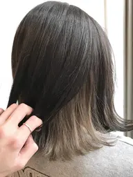 インナーカラーor裾カラー【ポイントブリーチ·全体カラー】+クイックトリートメント