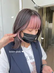♡インナーカラーorイヤリングカラー♡(ケアブリーチ込🤎)➕2stepﾄﾘｰﾄﾒﾝﾄ
