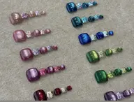 【フットネイル】冬割🍁アート&パーツ10本やり放題写真持ち込みok¥7000