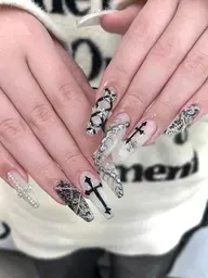 💓11日限定💓y2k手描き🎨10本アートし放題🤍【オフ・ケア込み】長さだし可◎