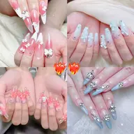 🩵🫧【チップ長さだし】120分持ち込みデザイン❤️‍🔥❤️‍🔥