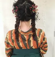 袴着付け+ヘアセット