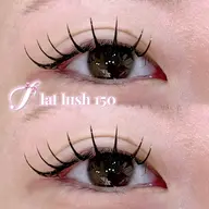 【 オフ無料/束感仕上げ付 】最軽量フラットラッシュ90分つけ放題150本迄￥6500＋指名料¥300