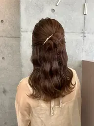 【ご新規様】ハーフアップセット⌇お呼ばれヘア⌇参戦ヘア⌇ボブアレンジ⌇ヘアアレンジ