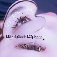【✨人気No.1✨】LEDフラットラッシュ100​〜​120本🎀湿気・汗でもキープ力◎ ナチュラル盛れ♡