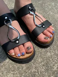 オフ込み🌼アートありフットネイル