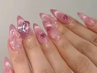 🎀チークマグネットフレンチxパーツ/ストーン放題🌟コスパ最高！