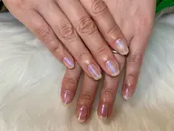 ハンドジェルネイル クリアオーロラネイル(オフなし)