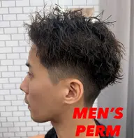 【men’s限定⭐️人気style】骨格矯正カット＋パーマ＋トリートメント（全パーマ対応）