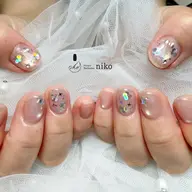 ジェルネイル6本アート（両手で3本ずつ）