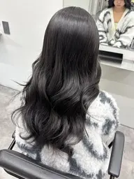 【人気menu🖤】透明感たっぷり暗染カラー✨就活や大切な予定前にもおすすめなナチュラル暗髪です🫧