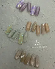 5月末まで限定🌼【人気No.1】シンプルサンプルデザインコース(アート片手2本目安✨)💅¥2,900