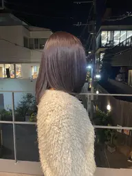 ブリーチなし透明感カラー