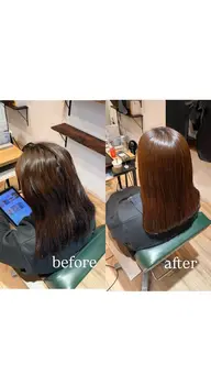艶髪ストレート🫧✨➕毛先整えカット✂️