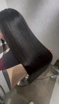 自分史上最高の質感🩵』髪質改善美髪矯正+4step髪質改善トリートメント￥35,500→￥25,300