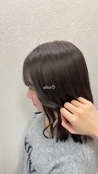 【前髪のうねり･割れ癖が気になる方にオススメ✨】前髪ストレート＋前髪カット🤍.•*