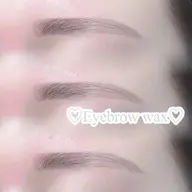 アイブロウWAX＋間引き（メイク込）🫧