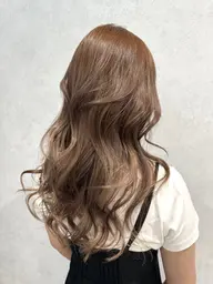 ブリーチなしWカラー＋Aujua🩵