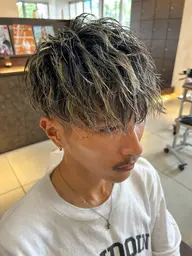 【ブリーチ】メンズカット+ダブルカラー