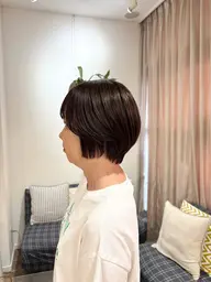 グレイカラー(白髪染め)+カット🌿