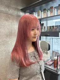 カット➕ケアブリーチ➕ワンカラー➕Aujua 4stepトリートメント