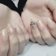 【ハンドジェル】ワンカラー＋1本パーツワンポイント✨※ジェルオフ込み