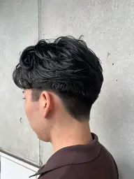 メンズカット💇+フェザーパーマ