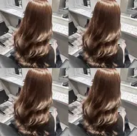 寒色系ワンカラー➕トリートメント➕超音波アイロン〖 髪質改善/韓国ヘア🇰🇷〗（暖色,艶髪）