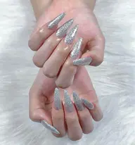 （オフ込み）【チップ長さ出し10本】ワンカラーorキラキラ