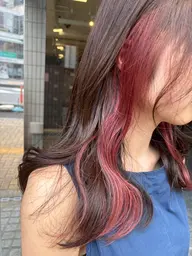 【厳しい職場でも】🪻イヤリングカラー+全体カラー+高保湿トリートメント🪻