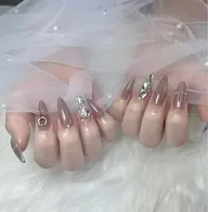 4本アート長さ出し(ストーン、パーツ付け放題)