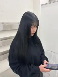 【クセ広がり気になる方オススメ🍒】カット＋ボリュームダウンストレート⟡.·