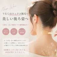 うなじワックス＋光脱毛