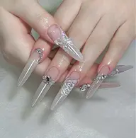 【MAXチップ長さだし10本】持ち込みデザインパーツつけ放題 ¥ 19900