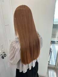 【💎ダメージ最小💎】カット＋ブリーチなしダブルカラーで艶髪完成💕