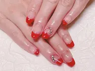 🎀クリアフレンチコース🎀【逆·斜め・先端・バルーン・ハーフ込み】ジェルオフ&ドライケア込み当日ご予約◎パラジェル◎