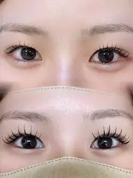 パリエク まつ毛パーマ+100本エクステ✨️✨️✨️