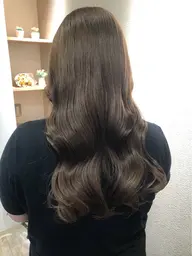 コテ巻き風デジタルパーマ+カット