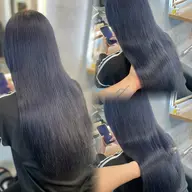 【🖤黒染めを使わない暗染!オフブラック使用🖤】ワンカラー➕クイック髪質改善トリートメント🌟