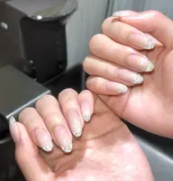 ハンド　チップ長さだし　ガラスフレンチ　オフなし